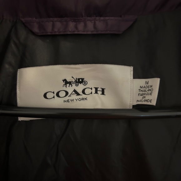 Coach Purple Down Coat - Picture 2 of 8